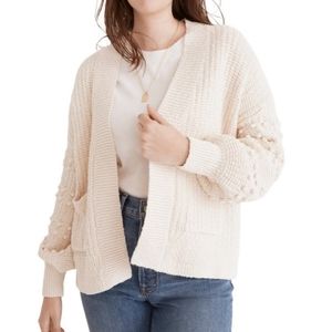 Madewell bobble sleeve cardigan